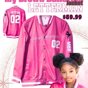 My Brown Ballerina Letterman Jacket